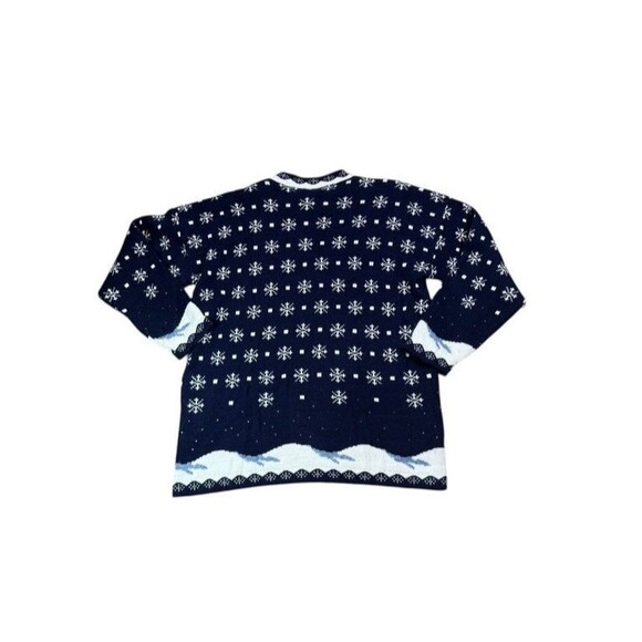 VTG Nutcracker Christmas Sweater Womens Size Small Ugly Snowmen Party Holiday - Picture 4 of 7